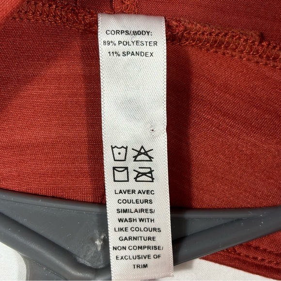 Kyodan Outdoor Red Orange Long Sleeve Activewear Shirt | Size Petite Small - Picture 4 of 4